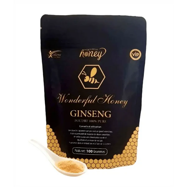 Strong Boost – Wonderful Honey – poudre de ginseng – Pour Homme et Femme