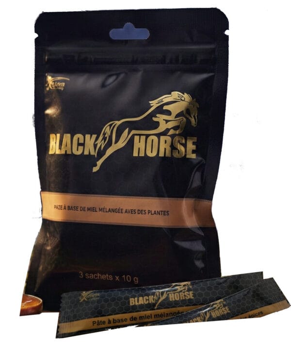 Black Horse – Miel aphrodisiaque aux plantes – 3 sticks Black Horse – Miel aphrodisiaque aux plantes – 3 sticks